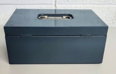 Vintage Steelmaster Art Steel Co. lock box NO KEY foam lining industrial metal