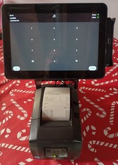 ELO Toast Black i3-10STD 10″ Touchscreen POS System With Power Supply & Printer