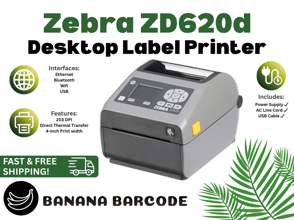 ZD620d Zebra Desktop Label Printer | 203DPI | 4 Interfaces | Fast Shipping!🔥💪