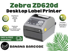 ✅Zebra ZD620d Desktop Thermal Label Printer, All-Purpose, Up to 4×6, +Power!🔥⭐