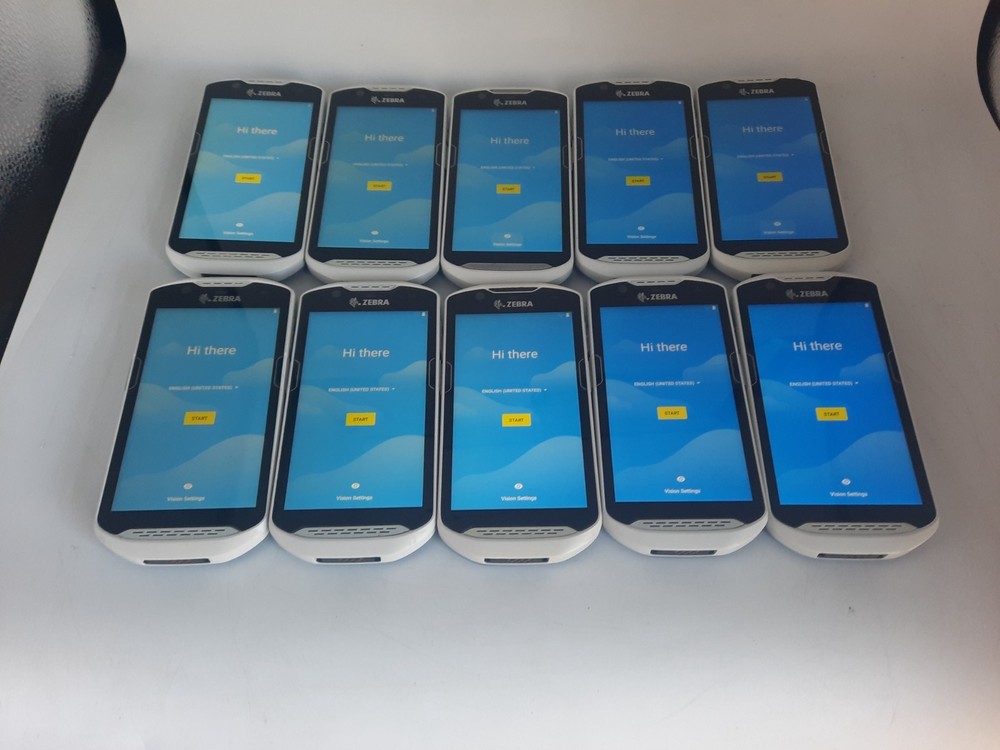 Lot of 10 Zebra TC510K-TC510K-1HDZU4P-US-Mobile Computer-W/Battery/Case-TESTED