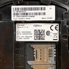 Ingenico Link 2500 Gray Wireless NFC/Contactless Credit Card Terminal For Parts