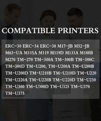 28PCS Purple Compatible ERC-30 34 38 Ribbon for M17-JB M52-JB