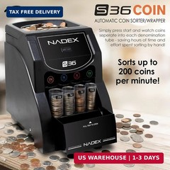 Nadex 36SN Automatic Coin Sorter and Wrapper