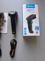Cashier Laser Barcode Scanners Lot Of 6 with USB Wires And Code Guides NETUM Gun