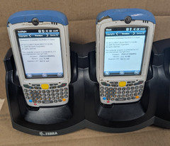 (LOT OF 4) Symbol MC55A0-H70SWQQA9WR Barcode Scanner W/CHARGING DOCK (UNTESTED)