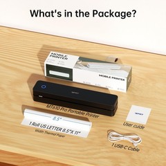 Idprt Portable Thermal Printer 300Dpi Inkless-Bluetooth Small Mobile Printers