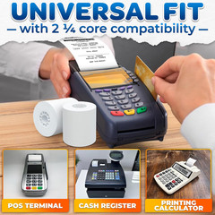 3-Pack Calculator Tape Rolls – Adding Machine Tape 2 1/4 in X 85 Ft | Reliable R