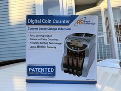 Royal Sovereign FS-2D Digital Coin Counter Anti-Jam 400 Capacity 312 Coins/Min