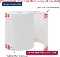 BuyRegisterRolls (50 Rolls – Coreless) 3 1/8 x 230 (48 GSM Paper Thickness) BPA