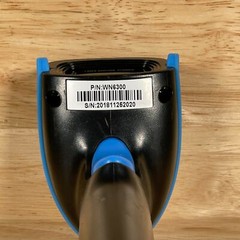 WoneNice WN6300 Black & Blue Wireless USB Handheld Laser Barcode Scanner