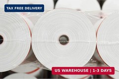 BuyRegisterRolls (50 Rolls – Coreless) 3 1/8 x 230 (48 GSM Paper Thickness) BPA