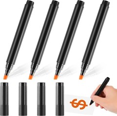 Fake Money Checker Pen 4 Pack Portable Bill Detector for Currency Testing