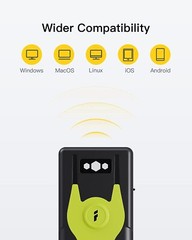 Bluetooth Scanner 2D Barcode Scanner 2.4Ghz USB Adapter Exclusive Shortcut