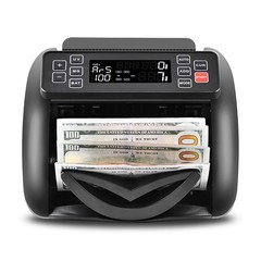 Money Counter Machine Bill Value Cash Counting For USD/EUR/GBP/Franc/BRP/RUB