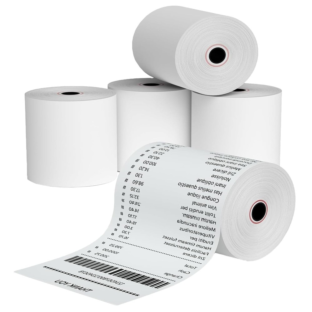 3-1/8”x230′ Thermal Paper Rolls For Credit Card – Cash Register Rolls – Prem…