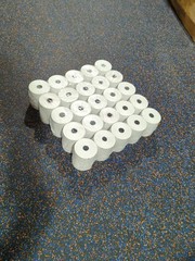 25 Rolls Thermal Receipt Paper 78mm Wide 15mm Core (5 Packs of 5) POS New Sealed
