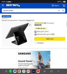 Square Register (2nd Gen POS Register System Stand Not Included Inless Ur Local