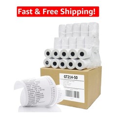 Eco-Friendly Thermal Paper 2-1/4″ x 50′ – 50 Rolls Shrink-Wrapped for Protection