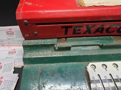 Texaco Credit Card Imprinter Farrington Machine w Papers Gas Oil POS Station USA