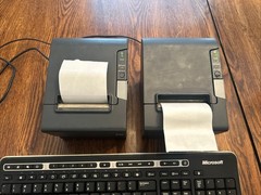 EPSON TM-T88V M244A POS Thermal Receipt Printer LOT OF 2 W/ Extras WORKING READ