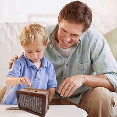 €1000-€10000 Wooden Money Box with Counter Money Piggy Bank Cash Coin Saving OY