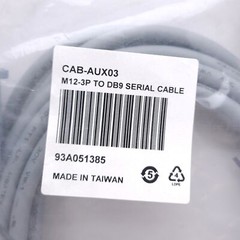 Datalogic 93A051385 CAB-AUX03 Cable, M12 3-Pin Male to DB9 Female, 3m Length