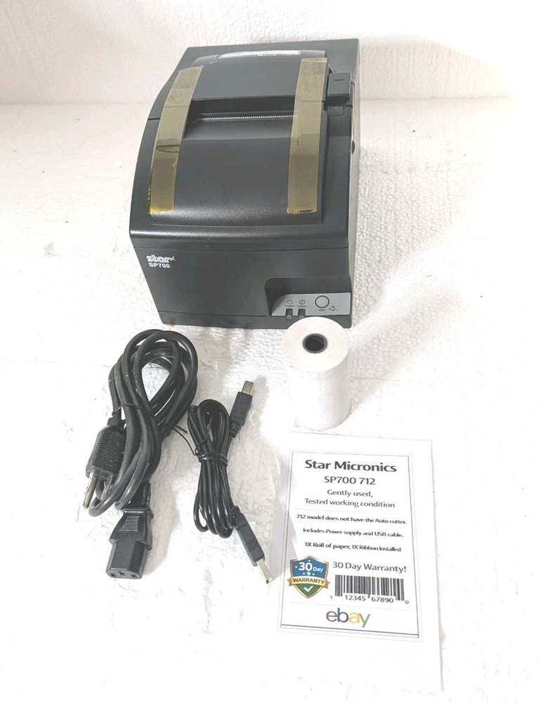 Star Micronics SP712ML GRY US-Impact Printer Item# 37999160. Tear bar, Ethernet