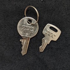 TEC Set of 6 Cash Register Keys 9R Series for TEC MA-1350 Register