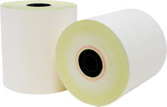 2 Ply Carbonless Rolls 3 X 100 Feet Carbonless White/Canary (50 Rolls – 1 Case)