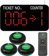 Number Calling System Take a Number System LED Queue Display Show Tickets Number