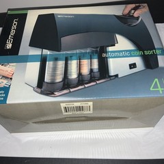 New Emerson Automatic Coin Sorter 4 Barrel Asst. Coin Wrappers Included NIB
