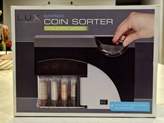 New Automatic Coin Sorter Open Box Lux 4 Barrel Design Battery Operated