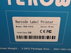 Terow POS-9210 Gray 160mmps High Speed USB Connect Thermal Barcode Printer (E2)