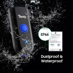 Wireless Barcode Scanner 1D Laser Mini Pocket Waterproof Scanner 3In1 Compatible