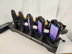 ✅SET OF 5 Zebra TC56 Android Barcode Scanners +Cradle +New Cases & Handles!🔥⭐