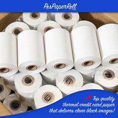 (100 Rolls) 2 1/4 x 85′ Thermal Paper Credit Card & Cash Register Tape