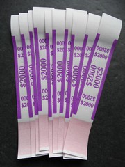 10 – Violet $2,000 Cash Money Self-Sealing Straps Currency Bands