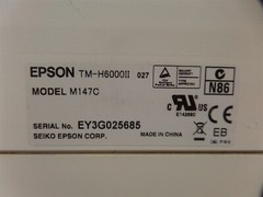 Epson TM-H6000II Thermal Receipt Printer M147C – CPU Error