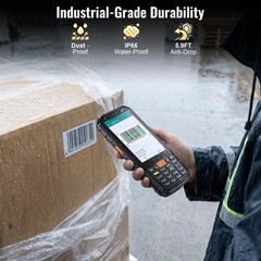 Android 13 Barcode Scanner PDA P300 HS7 4″ Touchscreen IP66 Rugged