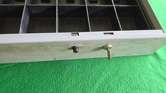 MMF Industries Cash Money Checks Drawer with Tray, Cover, and Key, Under counter