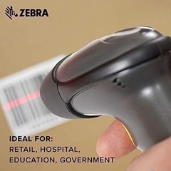 Symbol Zebra LS2208 Series Corded Handheld Standard Range Laser Scanner Kit…
