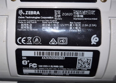 Zebra ZQ620 Portable Barcode Thermal Printer Wifi with QLn-EC Internet Cradel