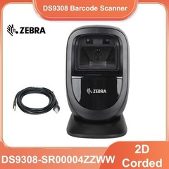 Zebra DS9308-SR00004ZZWW Desktop Hands-free 1D/2D Barcode Scanner with USB Cable
