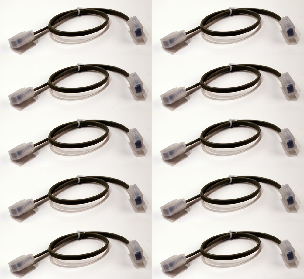 Box of 10 Integrated Cash Drawer Cables; Short, Light Gray (New)