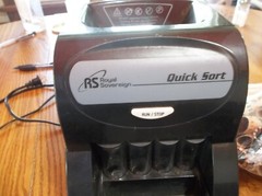 Royal Sovereign Quick Sort Counter Top Coin Sorting Machine QS-1AC