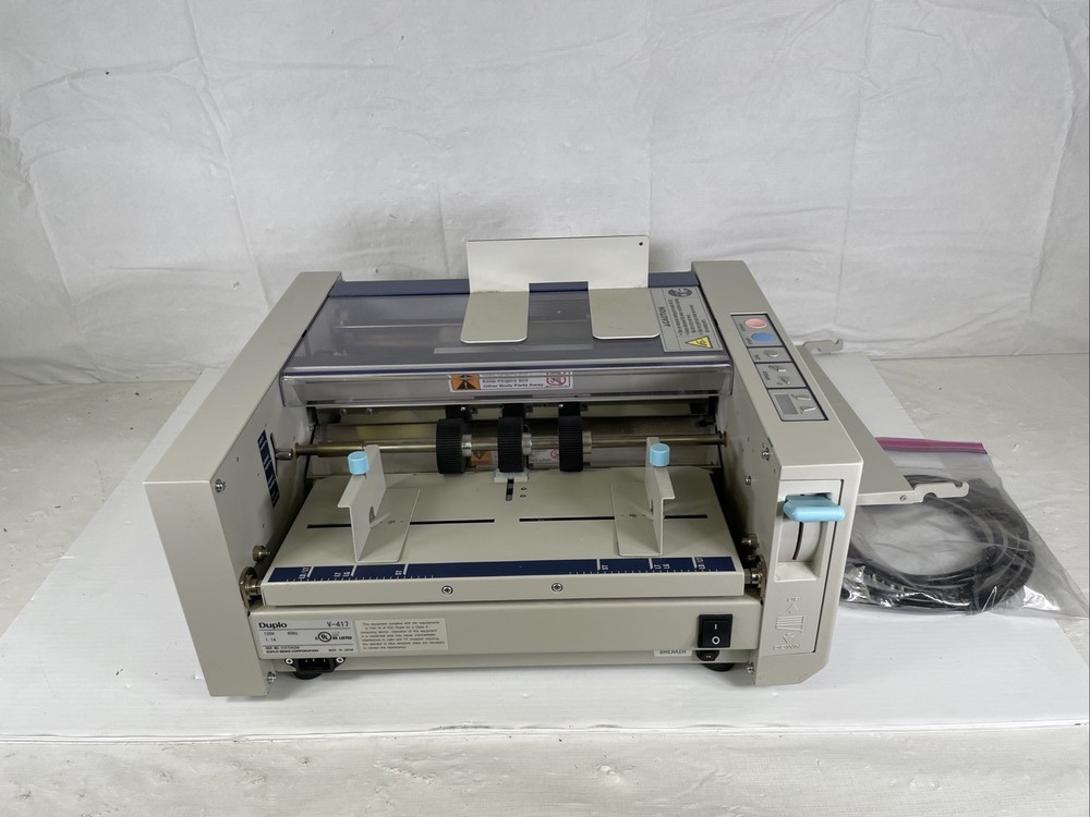 DUPLO SEIKO COPORATION V-417 V 417 120V 1.1A 60MHZ CUT SHEET BURSTER AS IS