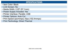 Epson C31CH51A9981 T20III Cost Effective Receipt Printer, Thermal, Parallel/USB