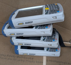 (LOT OF 4) Symbol MC55A0-H70SWQQA9WR Barcode Scanner W/CHARGING DOCK (UNTESTED)
