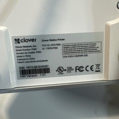 Clover Station C500 Point of Sale POS System P550 Printer HUB & Power Reset
